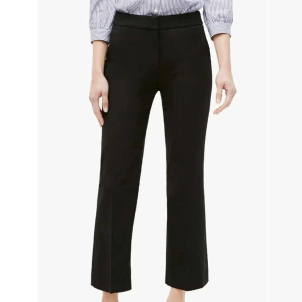 J. Crew Black Ankle Pants Linen 8T